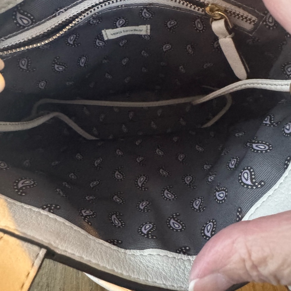 Vera Bradley Mini Original Tote Bag in Cottage Cream Leather! - Picture 4 of 5